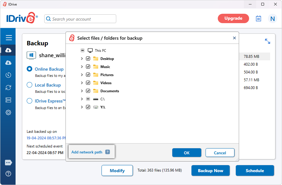 Add Network Path